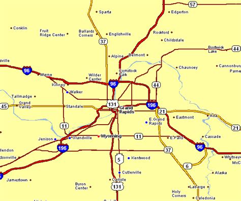 Grand Rapids Michigan Map